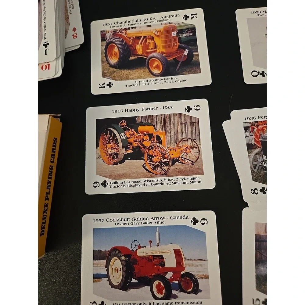 Classic Tractor Cards Vintage Antiques Engines Steam Farming‎ Heavy Equipment